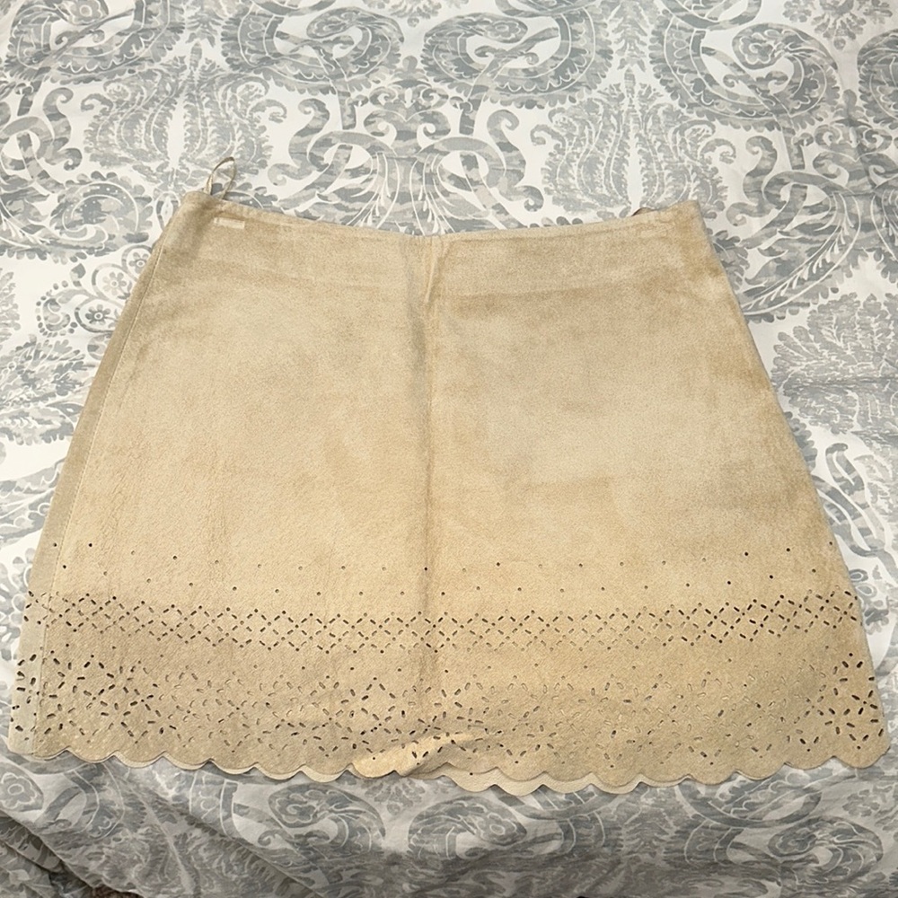 Express leather skirt